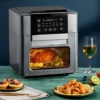 Livingandhome Black 12L Touchscreen Air Fryer Oven