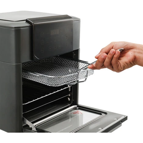 Livingandhome Black 12L Touchscreen Air Fryer Oven 3 Livingandhome Black 12L Touchscreen Air Fryer Oven - Image 3