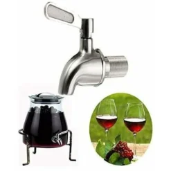 304 Stainless Steel Polished Finished Product, Replacement Beverage Dispenser Mouthpiece, Also Fits Berkey Gravity Filter Systems -Kitchen Appliances Store 97452396 5