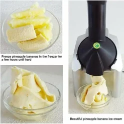 Electric Ice Cream Maker Fruit Sorbet Machine For Making Vegan Ice Cream Desserts -Kitchen Appliances Store 97452648 4