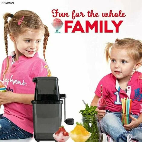 Manual Ice Crusher Rotary Ice Crusher Cocktails Slush Crushed Ice Maker Smoothies Ice Crusher Machine Home 1.25L Chrome Ice Crusher Ice Cubes Drinks Chopper Stirrer (Gray) 3 Manual Ice Crusher Rotary Ice Crusher Cocktails Slush Crushed Ice Maker Smoothies Ice Crusher Machine Home 1.25L Chrome Ice Crusher Ice Cubes Drinks Chopper Stirrer (Gray) - Image 3