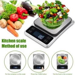 Upgraded Kitchen Scales, 5KG/11lbs Digital Kitchen Scales Gram And Oz Weight Scale For Baking Baking, USB Rechargeable HD LCD Display, Batteries Included 9 Upgraded Kitchen Scales, 5KG/11lbs Digital Kitchen Scales Gram And Oz Weight Scale For Baking Baking, USB Rechargeable HD LCD Display, Batteries Included -Kitchen Appliances Store 97454820 5