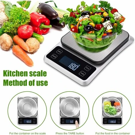 Upgraded Kitchen Scales, 5KG/11lbs Digital Kitchen Scales Gram And Oz Weight Scale For Baking Baking, USB Rechargeable HD LCD Display, Batteries Included 5 Upgraded Kitchen Scales, 5KG/11lbs Digital Kitchen Scales Gram And Oz Weight Scale For Baking Baking, USB Rechargeable HD LCD Display, Batteries Included - Image 5