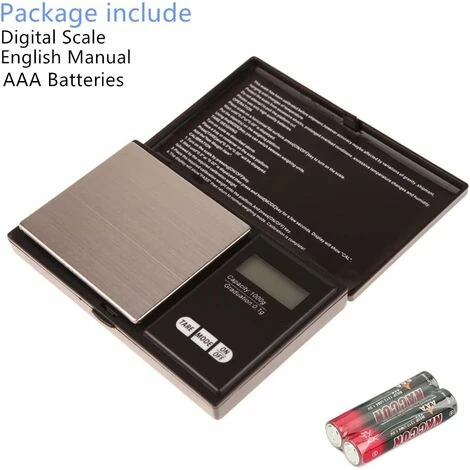 Electronic Kitchen Scale, 1000g 0.1g Precision Scale, Pocket Scale, LCD Touch Screen, Tare Function 2 Electronic Kitchen Scale, 1000g 0.1g Precision Scale, Pocket Scale, LCD Touch Screen, Tare Function - Image 2