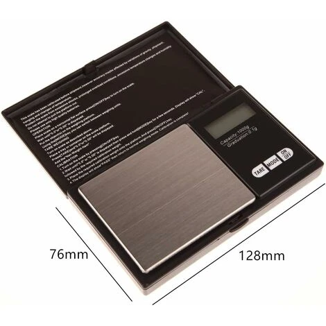 Electronic Kitchen Scale, 1000g 0.1g Precision Scale, Pocket Scale, LCD Touch Screen, Tare Function 3 Electronic Kitchen Scale, 1000g 0.1g Precision Scale, Pocket Scale, LCD Touch Screen, Tare Function - Image 3
