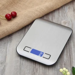 Food Kitchen Scale With Rechargeable, Digital Grams And Ounces For Weight Loss, Baking, Baking, LCD Display, Stainless Steel -Kitchen Appliances Store 97459046 5