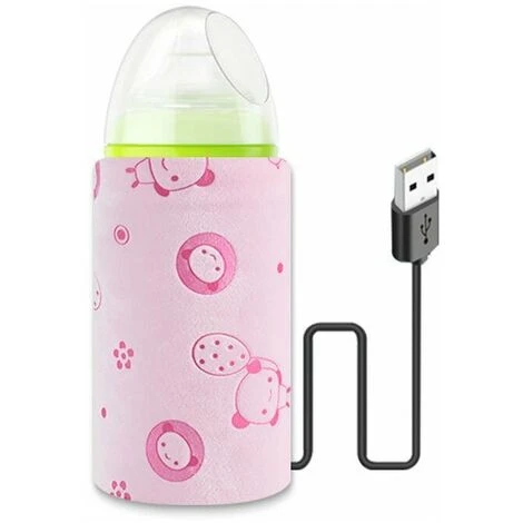 USB Bottle Warmer, Baby Bottle Warmer Insulated Bottle Bag USB Travel Bag Breastmilk Bottle Warmer Thermostatic Bag, Baby Bottle Warmer(Pink, No Bottle) 5 USB Bottle Warmer, Baby Bottle Warmer Insulated Bottle Bag USB Travel Bag Breastmilk Bottle Warmer Thermostatic Bag, Baby Bottle Warmer(Pink, No Bottle) - Image 5