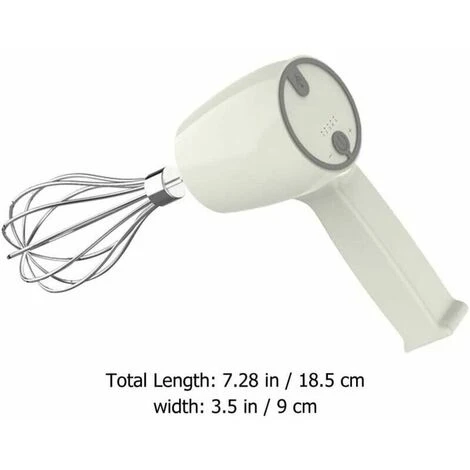 Stainless Steel Electric Beater - Rechargeable Kitchen Whisk - Milk Mixer For Easily Beating Egg Cream And Cookie Cakes. 2 Stainless Steel Electric Beater - Rechargeable Kitchen Whisk - Milk Mixer For Easily Beating Egg Cream And Cookie Cakes. - Image 2