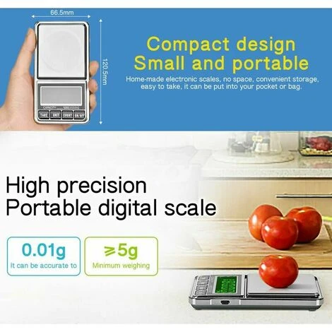 Precision Scale - Electronic Weighing Digital Portable Pocket Scale, Electronic Kitchen Scale 500g - 0.01g For Jewelry/Lipstick/Tea/Drugs/Coffee/Kitchen 2 Precision Scale - Electronic Weighing Digital Portable Pocket Scale, Electronic Kitchen Scale 500g - 0.01g For Jewelry/Lipstick/Tea/Drugs/Coffee/Kitchen - Image 2