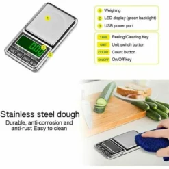 Precision Scale - Electronic Weighing Digital Portable Pocket Scale, Electronic Kitchen Scale 500g - 0.01g For Jewelry/Lipstick/Tea/Drugs/Coffee/Kitchen 7 Precision Scale - Electronic Weighing Digital Portable Pocket Scale, Electronic Kitchen Scale 500g - 0.01g For Jewelry/Lipstick/Tea/Drugs/Coffee/Kitchen -Kitchen Appliances Store 97696333 3