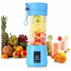 Portable Smoothie Blender USB Rechargeable 380ml Mini Fruit And Vegetable Blender Portable Juicer Electric Juicer 9 Portable Smoothie Blender USB Rechargeable 380ml Mini Fruit And Vegetable Blender Portable Juicer Electric Juicer -Kitchen Appliances Store 97697571 5
