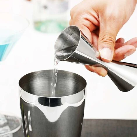 Cocktail Measurer, Stainless Steel Double Sided Cocktail Measurer, Silver Measuring Cup For Professional Bartender 30ml X 60mlMeasuring Cups 4 Cocktail Measurer, Stainless Steel Double Sided Cocktail Measurer, Silver Measuring Cup For Professional Bartender 30ml X 60mlMeasuring Cups - Image 4
