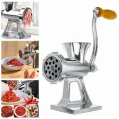 Stainless Steel Manual Meat Grinder For Meat, Sausage Chopper, Clamp Hand Chopper For Pork, Beef, Fish, Chicken, Pepper, Mushrooms -Kitchen Appliances Store 97814943 5