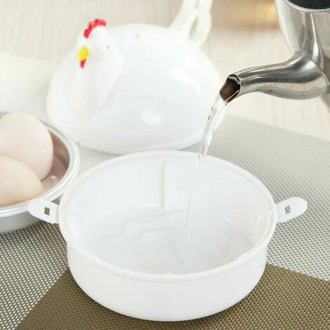 Electric Egg Cooker Microwave Chicken Shape 4 Microwave Eggs Steamer 2 Electric Egg Cooker Microwave Chicken Shape 4 Microwave Eggs Steamer - Image 2