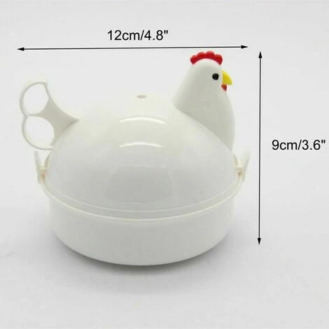 Electric Egg Cooker Microwave Chicken Shape 4 Microwave Eggs Steamer 4 Electric Egg Cooker Microwave Chicken Shape 4 Microwave Eggs Steamer - Image 4