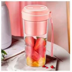 Fruit Juicing Cup Home Rechargeable Mini Petit Portable Juicer Rose -Kitchen Appliances Store 98631002 3