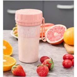 Juicing Cup Portable Juicer USB Charging Household Small Juicer Powder 6 Leaf Knife -Kitchen Appliances Store 98631237 4