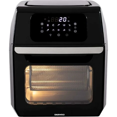 Daewoo 12L Digital Rotisserie Air Fryer Oven 1800W Black SDA1551GE 1 Daewoo 12L Digital Rotisserie Air Fryer Oven 1800W Black SDA1551GE