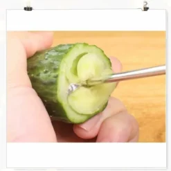 Vegetable Spiral Cutter - 4 PCS Manual Fruit Spiralizer, Stainless Steel Spiral Carving Tool Screw Cutter For Potato, Carrot, Cucumber -Kitchen Appliances Store 98817518 5