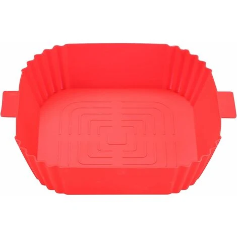Silicone Air Fryer Basket Air Fryer Silicone Pot Reusable Silicone Basket 19.5cm Air Fryer Essential Accessory For Hot Air Fryer Microwave Frying Pan(Red) ZQYRLAR 1 Silicone Air Fryer Basket Air Fryer Silicone Pot Reusable Silicone Basket 19.5cm Air Fryer Essential Accessory For Hot Air Fryer Microwave Frying Pan(Red) ZQYRLAR