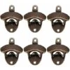 Set Of 6 Rustic Beer Bottles Wall Mounted With Fixing Screws For Chencafe Bar