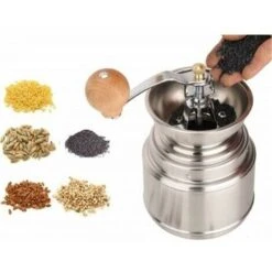 Rose-Stainless Steel Manual Coffee Grinder, Burse Grinder With Ceramic Core, Adjustable From Fine To Coarse, Built To Last, Quiet And Portable -Kitchen Appliances Store 99505133 3