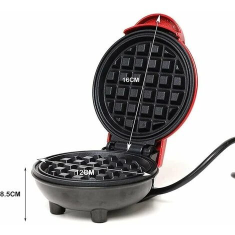 Waffle Maker, Mini Electric Waffle Maker Stainless Steel, Non-Stick Coating, Non-Slip Feet For Home Breakfast, Lunch, Or Personal Snacks 2 Waffle Maker, Mini Electric Waffle Maker Stainless Steel, Non-Stick Coating, Non-Slip Feet For Home Breakfast, Lunch, Or Personal Snacks - Image 2