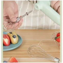 Electric Mixer Hand Mixer Whisk 4 Speed Mixer For Baking Cake Egg Cream Cordless Standing 9 Electric Mixer Hand Mixer Whisk 4 Speed Mixer For Baking Cake Egg Cream Cordless Standing -Kitchen Appliances Store 99568932 5