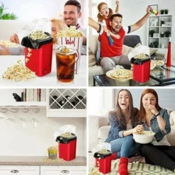Hot Air Popcorn Maker For Making Corn Kernels, 3 Minutes Popcorn, Fat Free And Healthy For Home -Kitchen Appliances Store 99572998 4
