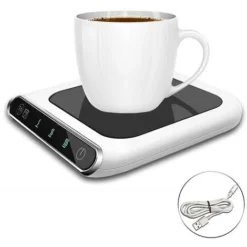 Coffee Mug Warmer For Office 3-Speed Adjustable Temperature Coffee Mug Warmer With Drinking Water Reminder For Home Use, Gravity On/Off Automatic Sensing