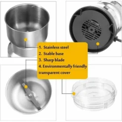 Electric Coffee Grinder &ndash Stainless Steel -Kitchen Appliances Store 99816764 3